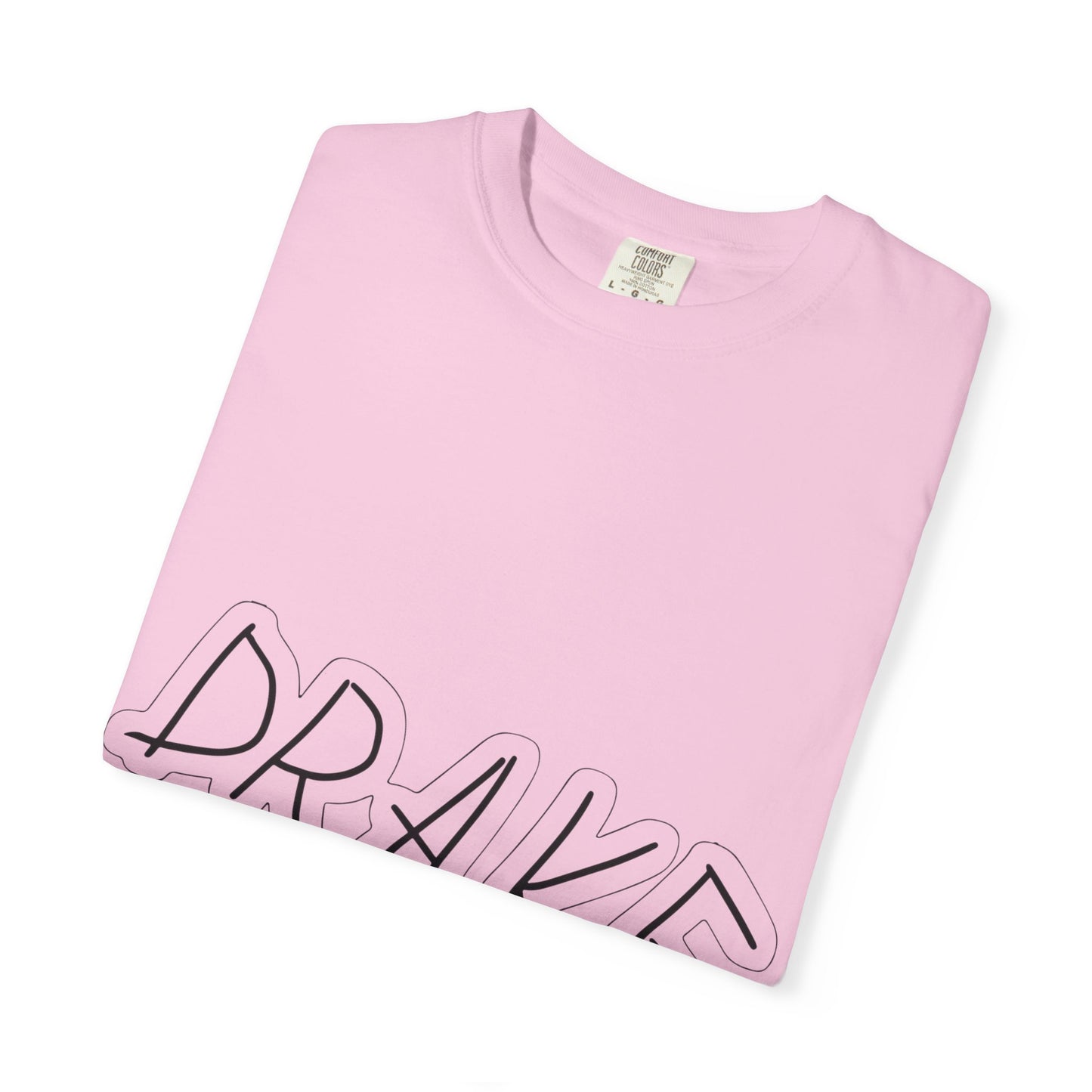 Dra-ke Graffiti Script Dyed Tshirt Printify
