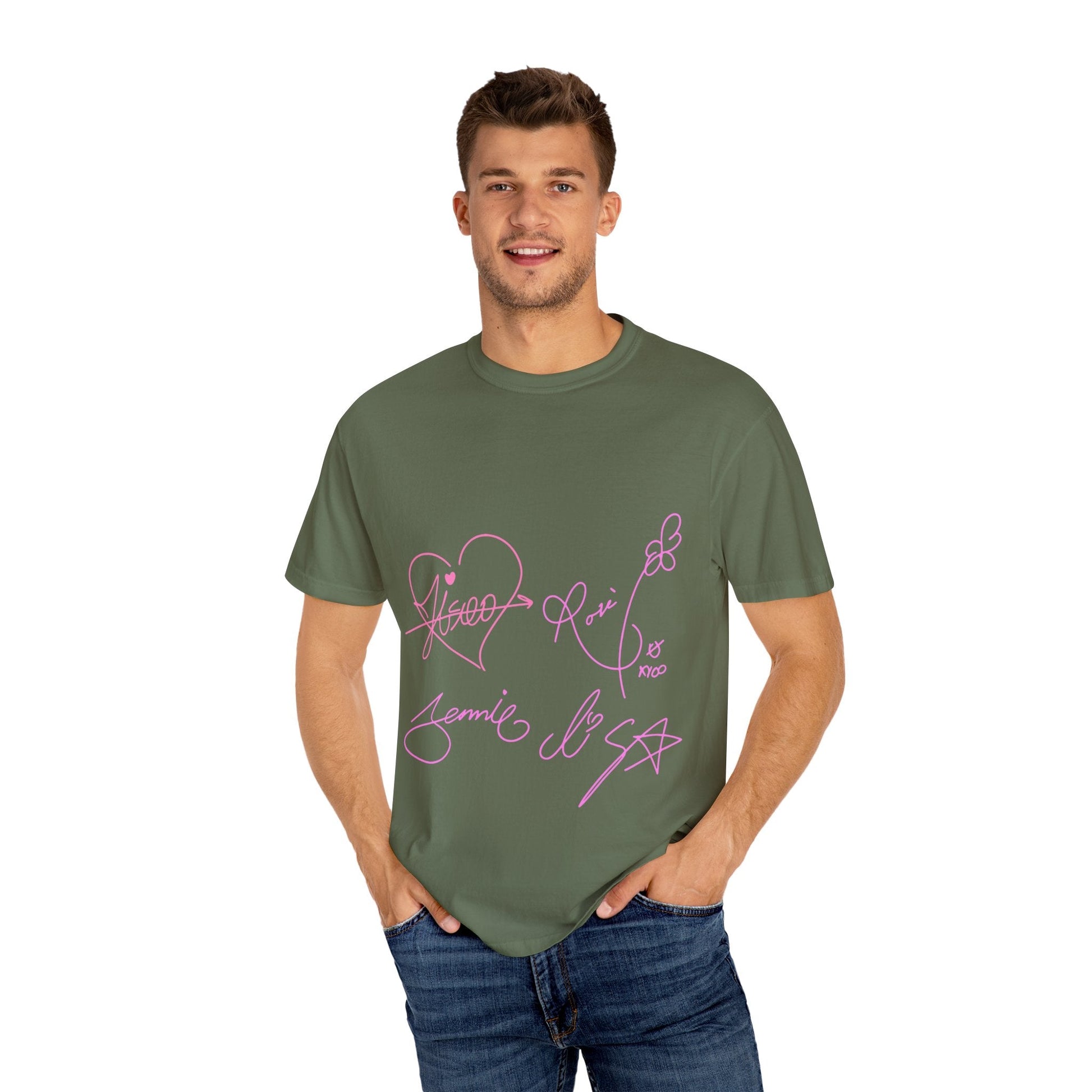Signature Autograph – Dyed T-shirt Printify