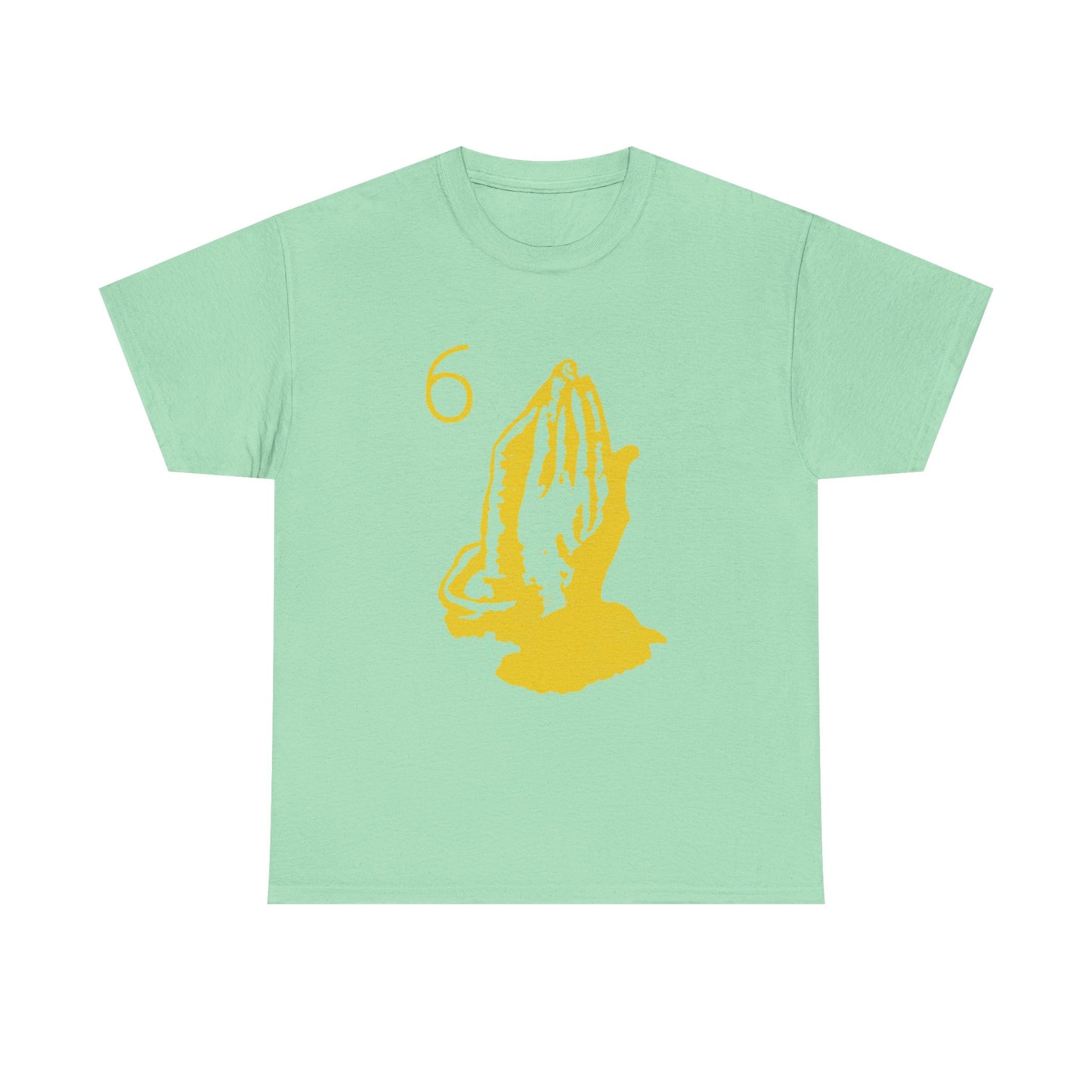 6 God Prayer Hands Heavy Cotton Tee Printify