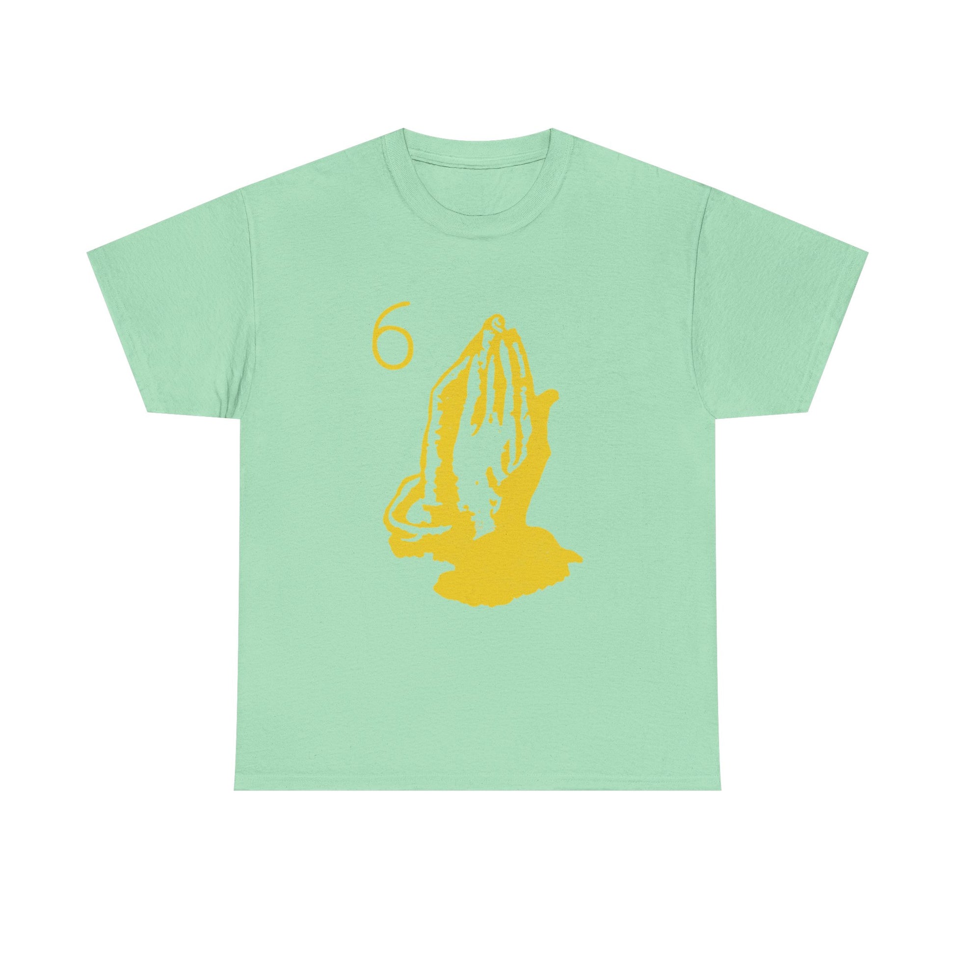 6 God Prayer Hands Heavy Cotton Tee Printify