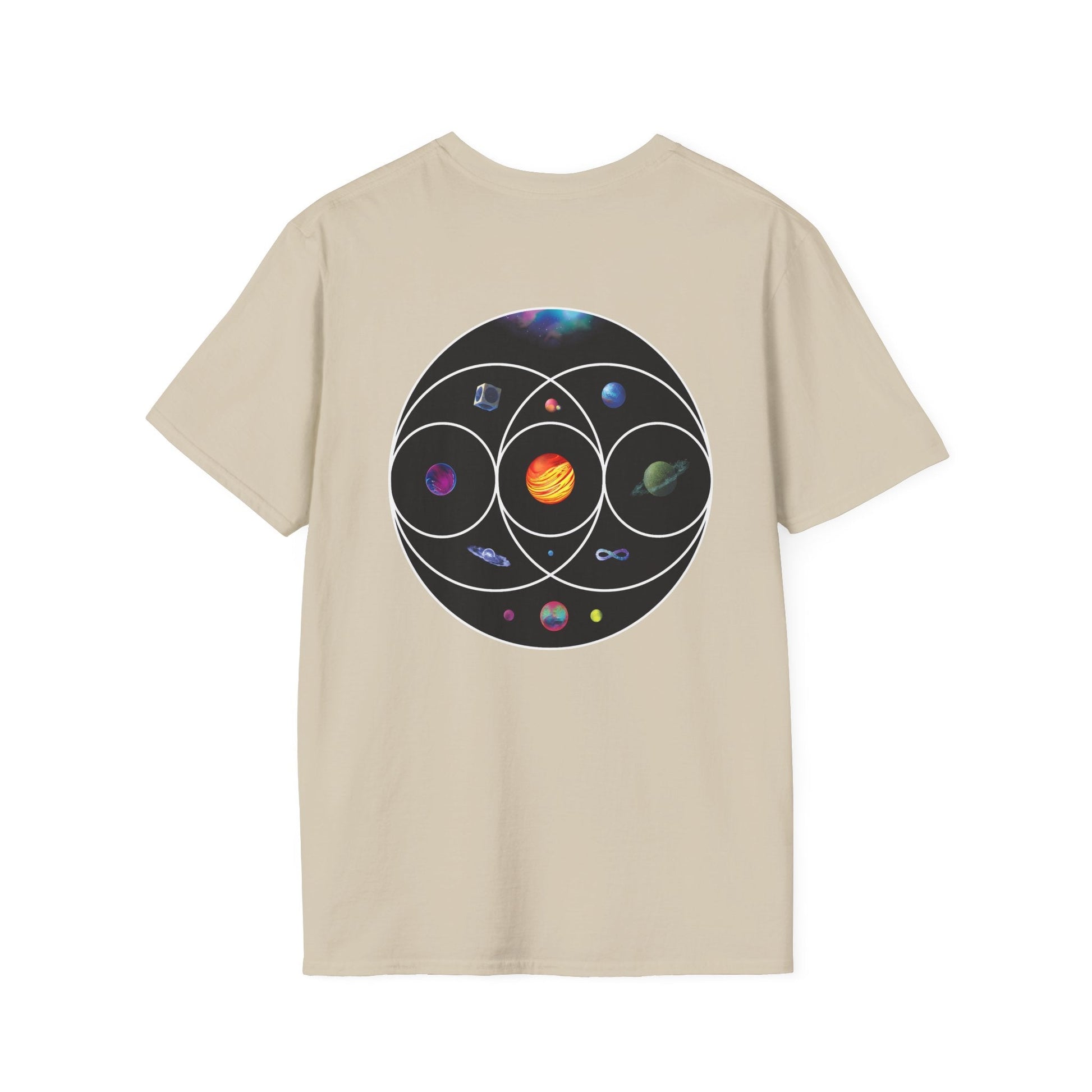 Unisex Softstyle T-Shirt Inspired by Coldplay’s Illustration Concept_B Printify