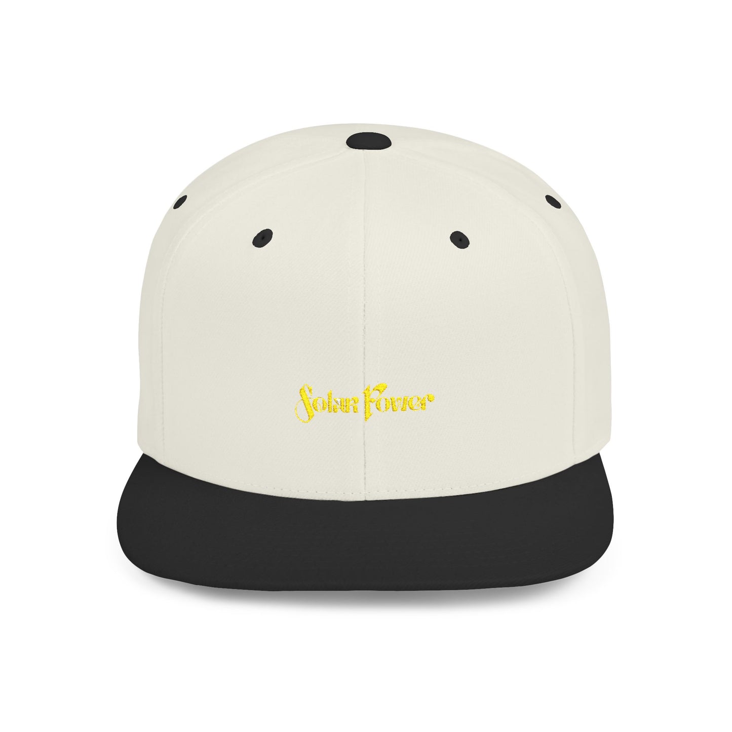 Solar Power Retro Flat Bill Snapback - snazzymerch