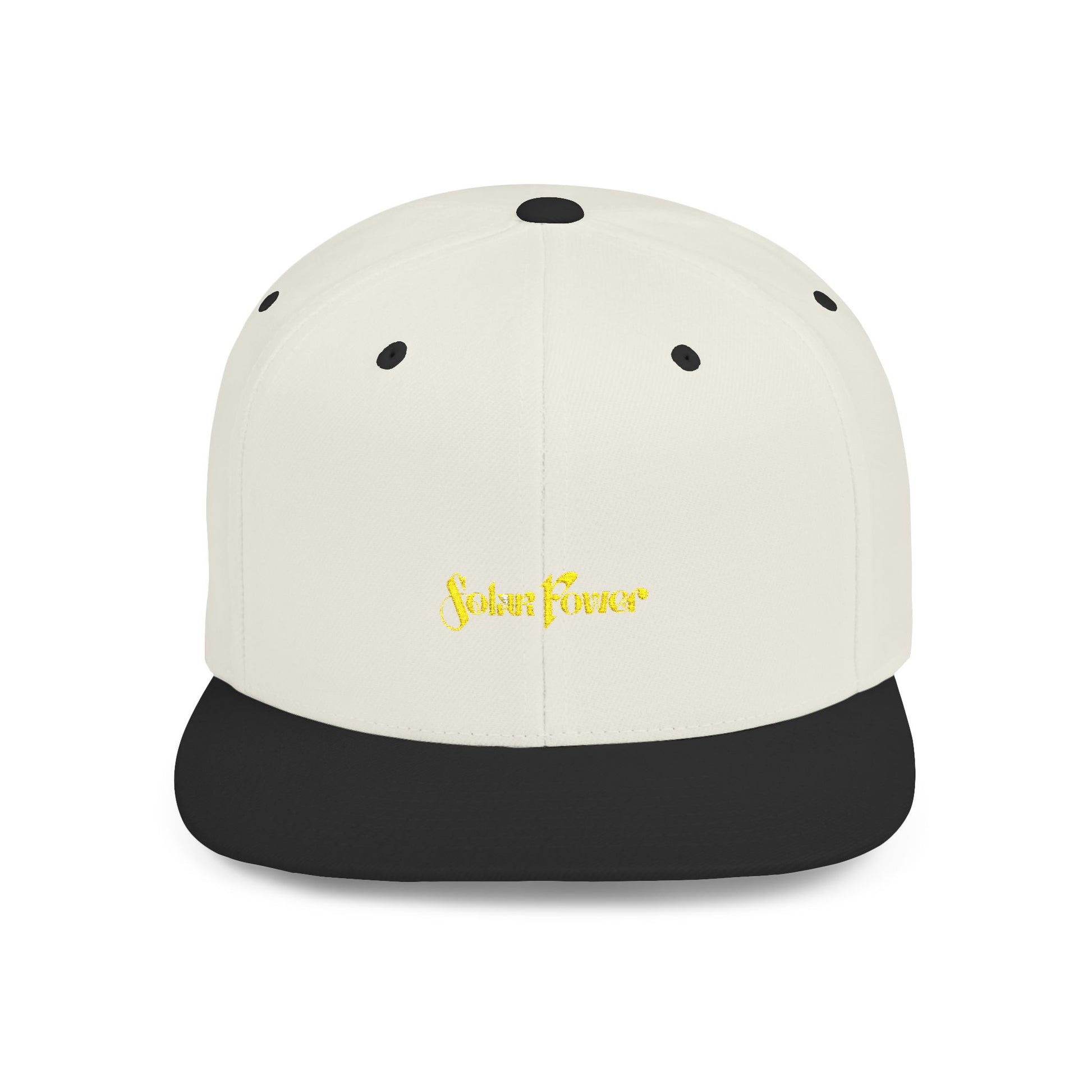 Solar Power Retro Flat Bill Snapback - snazzymerch