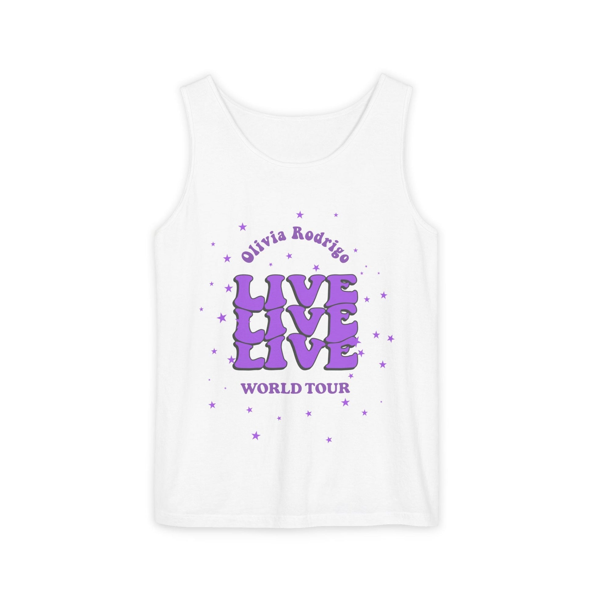 Olivia Rodrigo Live World Tour-Dyed Tank Top Printify