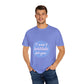Blue Quote Circle Unisex Garment-Dyed T-shirt - snazzymerch