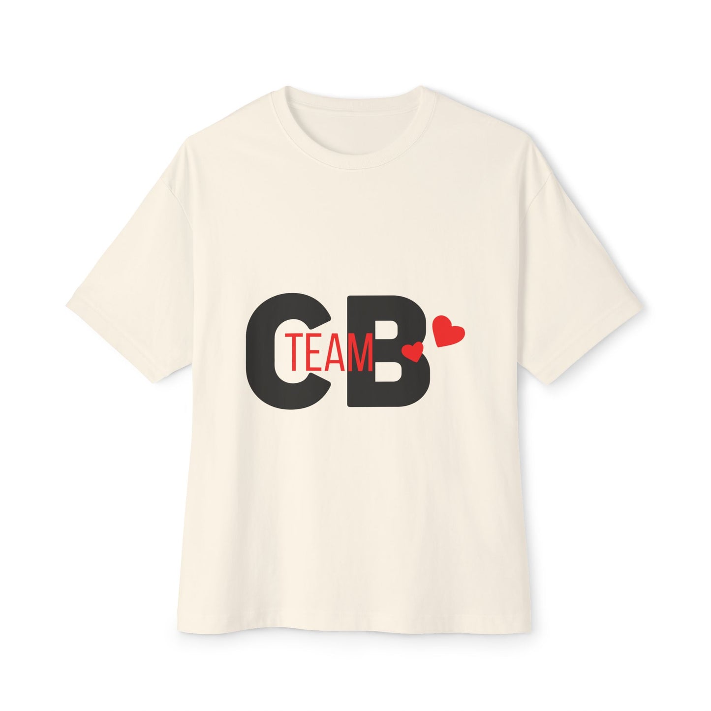 Heart Team Unisex oversized Boxy Tee - snazzymerch