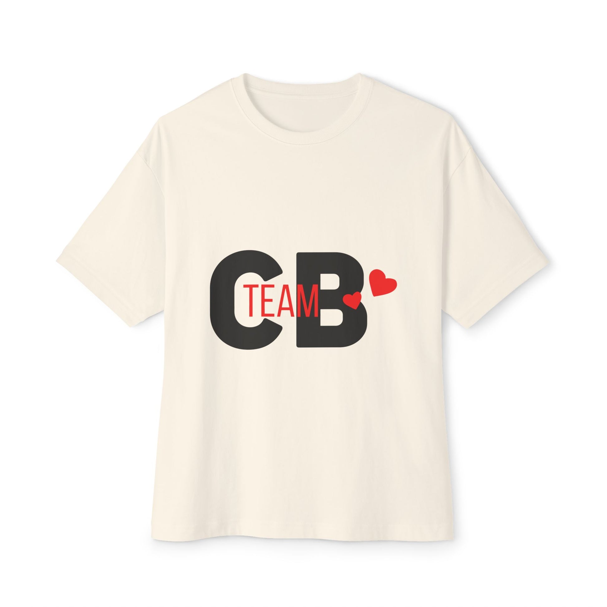 Heart Team Unisex oversized Boxy Tee - snazzymerch
