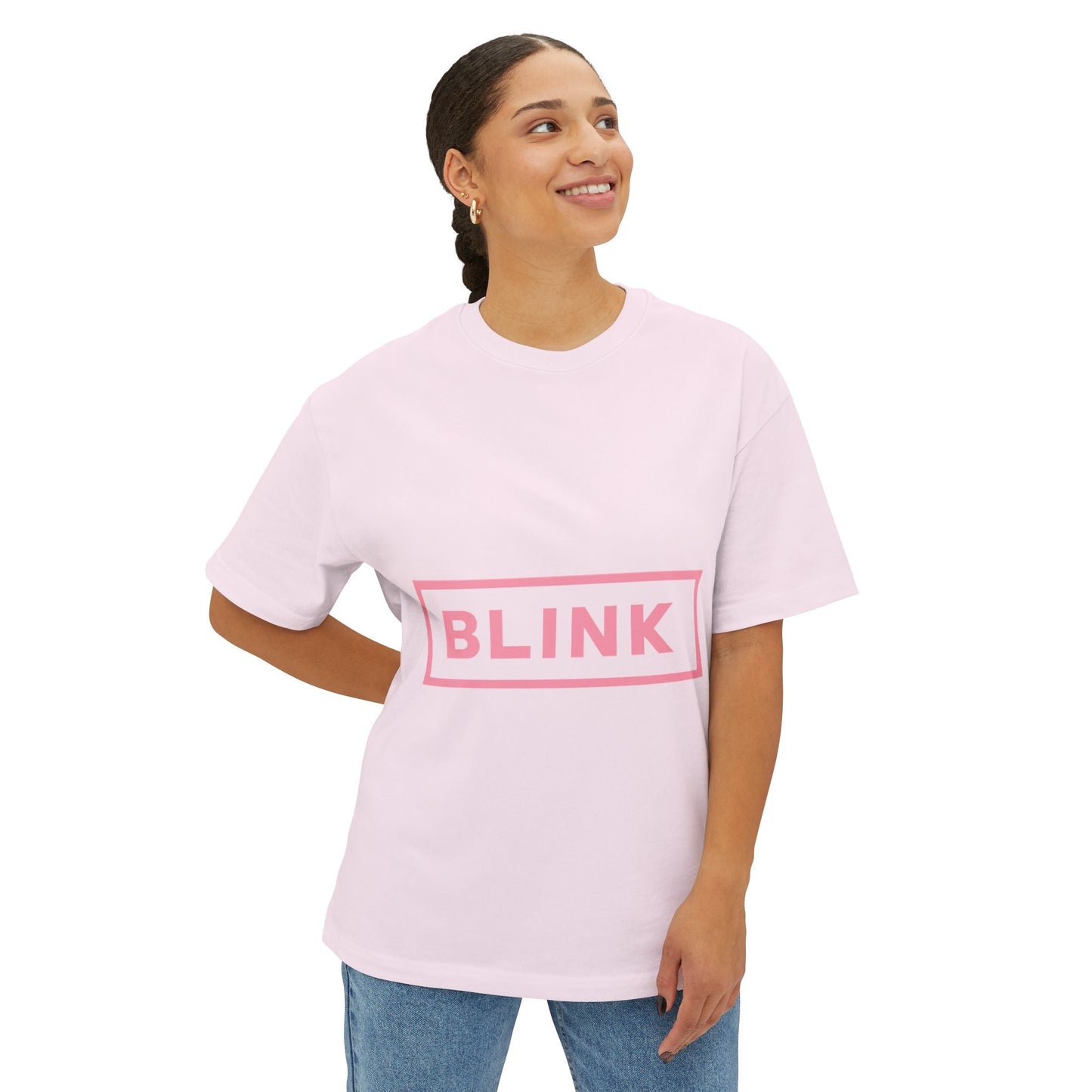 Minimal BLINK Logo – Oversized Boxy Tee Printify