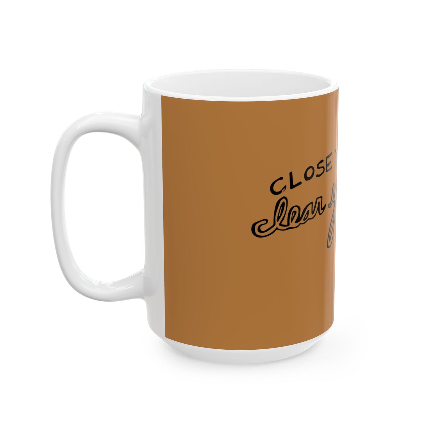 Bold Outline Ceramic Mug, (11oz, 15oz) - snazzymerch
