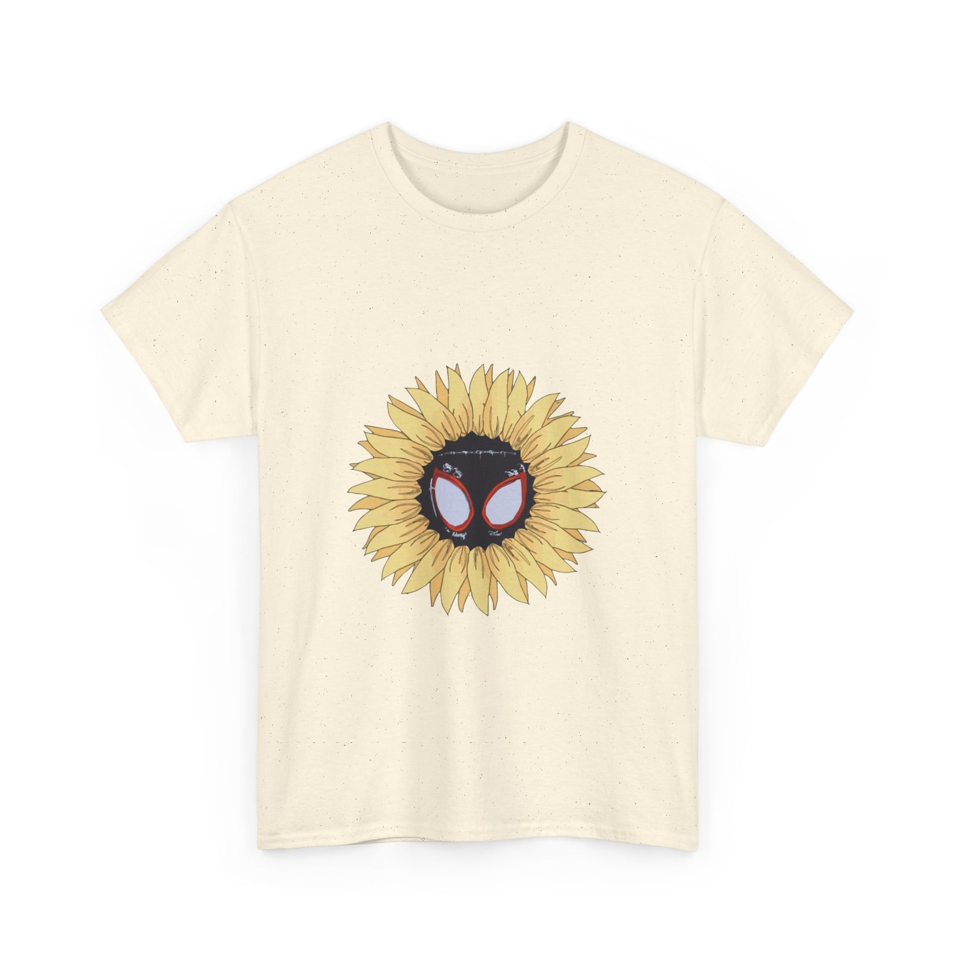 Sunflower Mask Illustration Unisex Heavy cotton Tee Printify