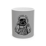 Outline Face Design Ceramic Mug, (11oz, 15oz) - snazzymerch