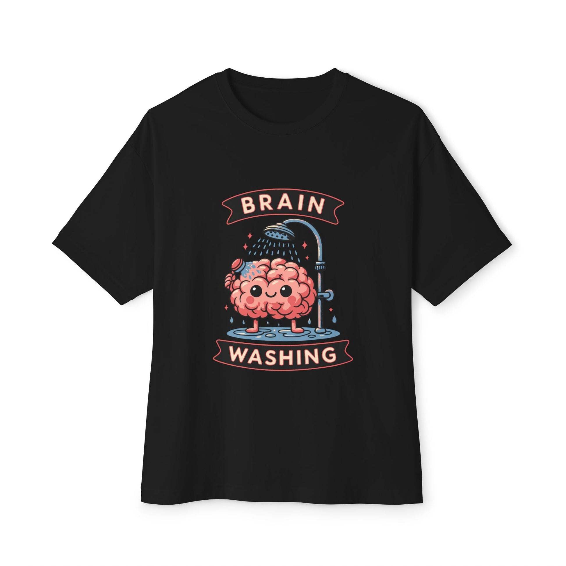 Oversized boxy Tee – Snazzy Brain washing Edition Printify