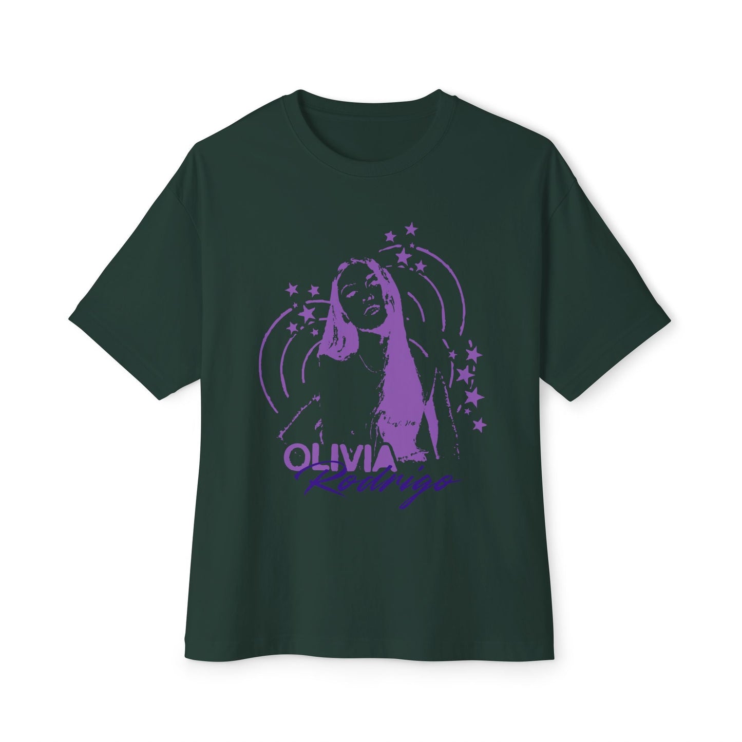 Olivia Rodrigo Star Portrait-Oversized Tee Printify