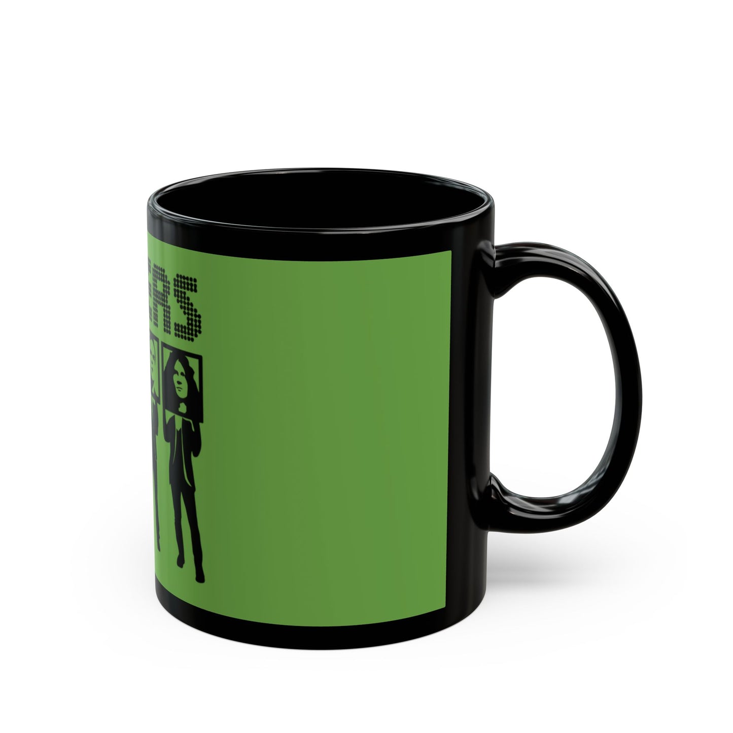 Retro Block Letter Black Mug (11oz, 15oz) - snazzymerch