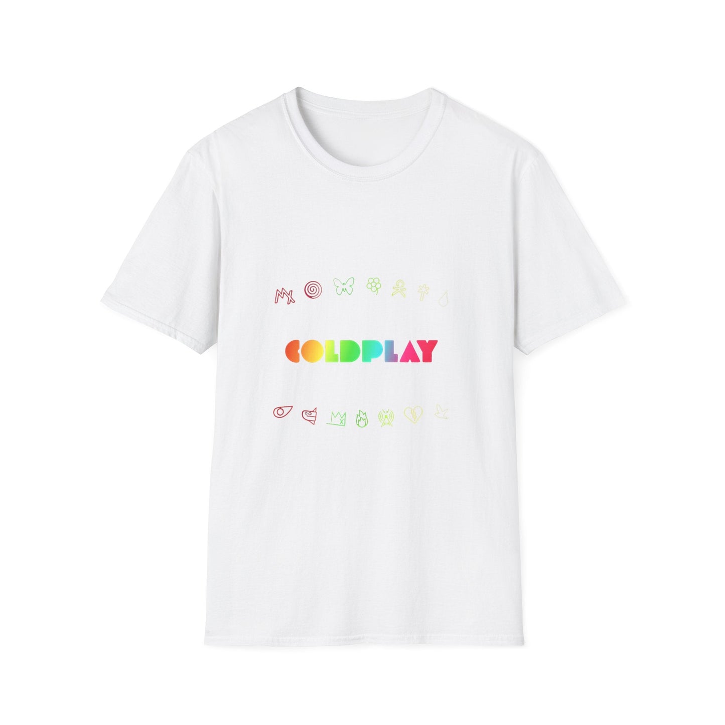Unisex Softstyle T-Shirt Inspired by Coldplay’s Signage Printify