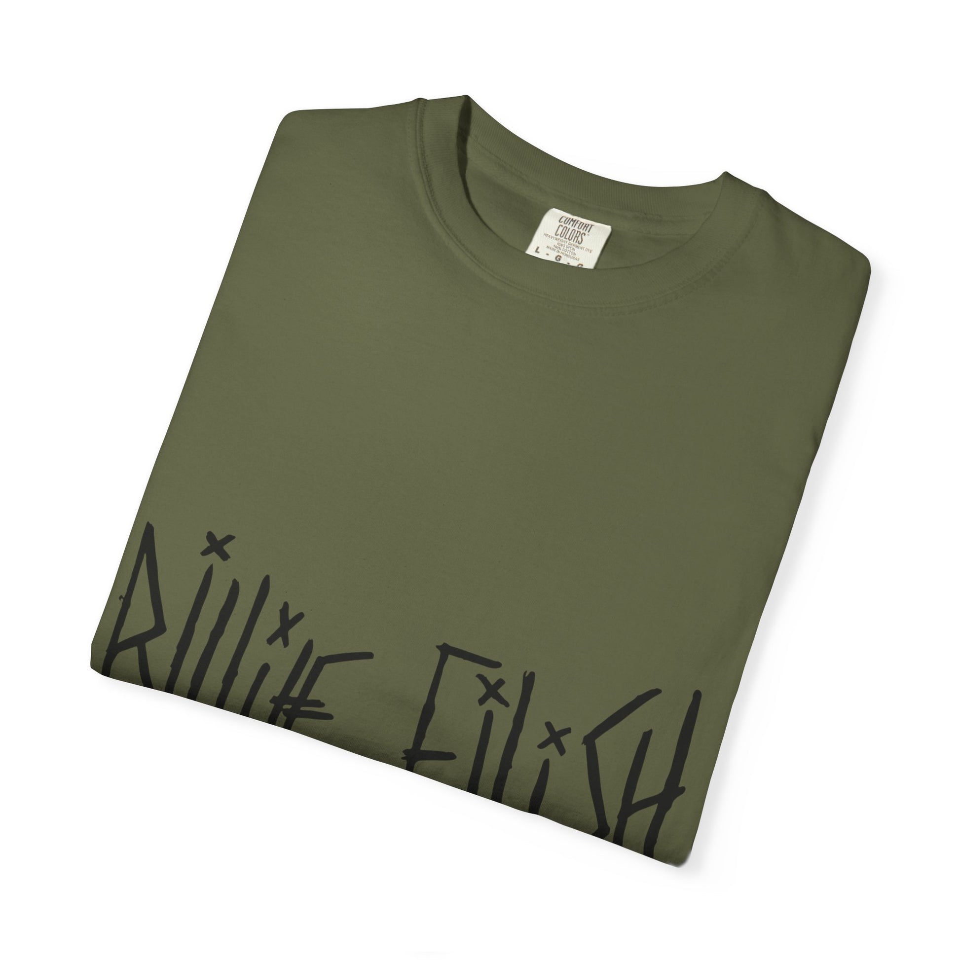 Billie Eilish Inspired Dyed T-shirt – Twisted Ink Font Edition Printify