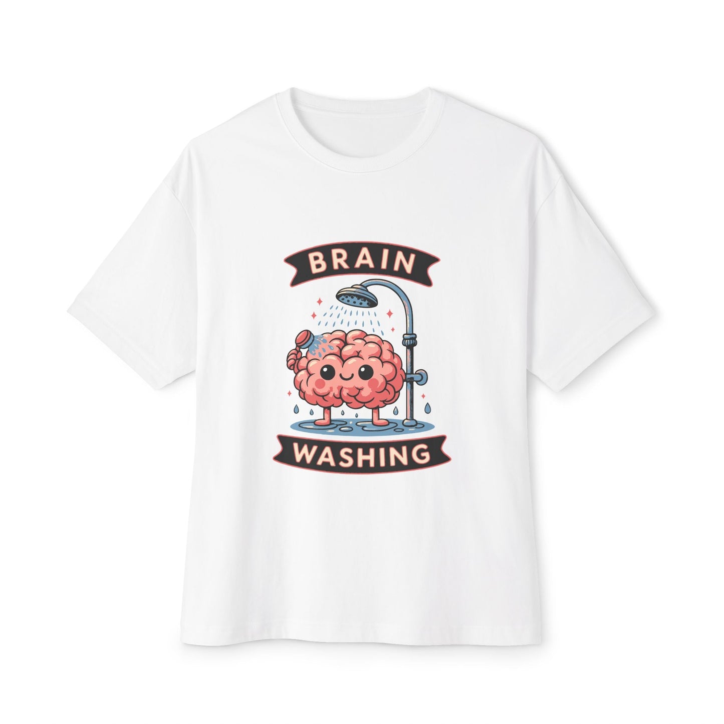 Oversized boxy Tee – Snazzy Brain washing Edition Printify