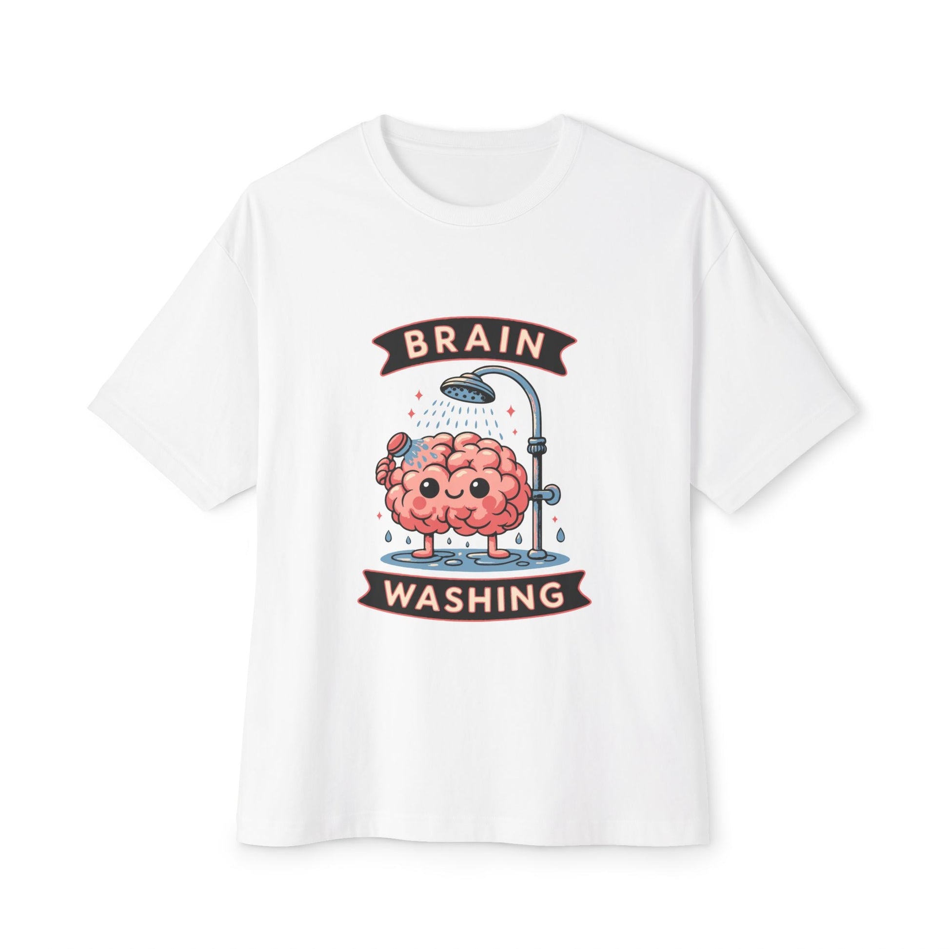 Oversized boxy Tee – Snazzy Brain washing Edition Printify