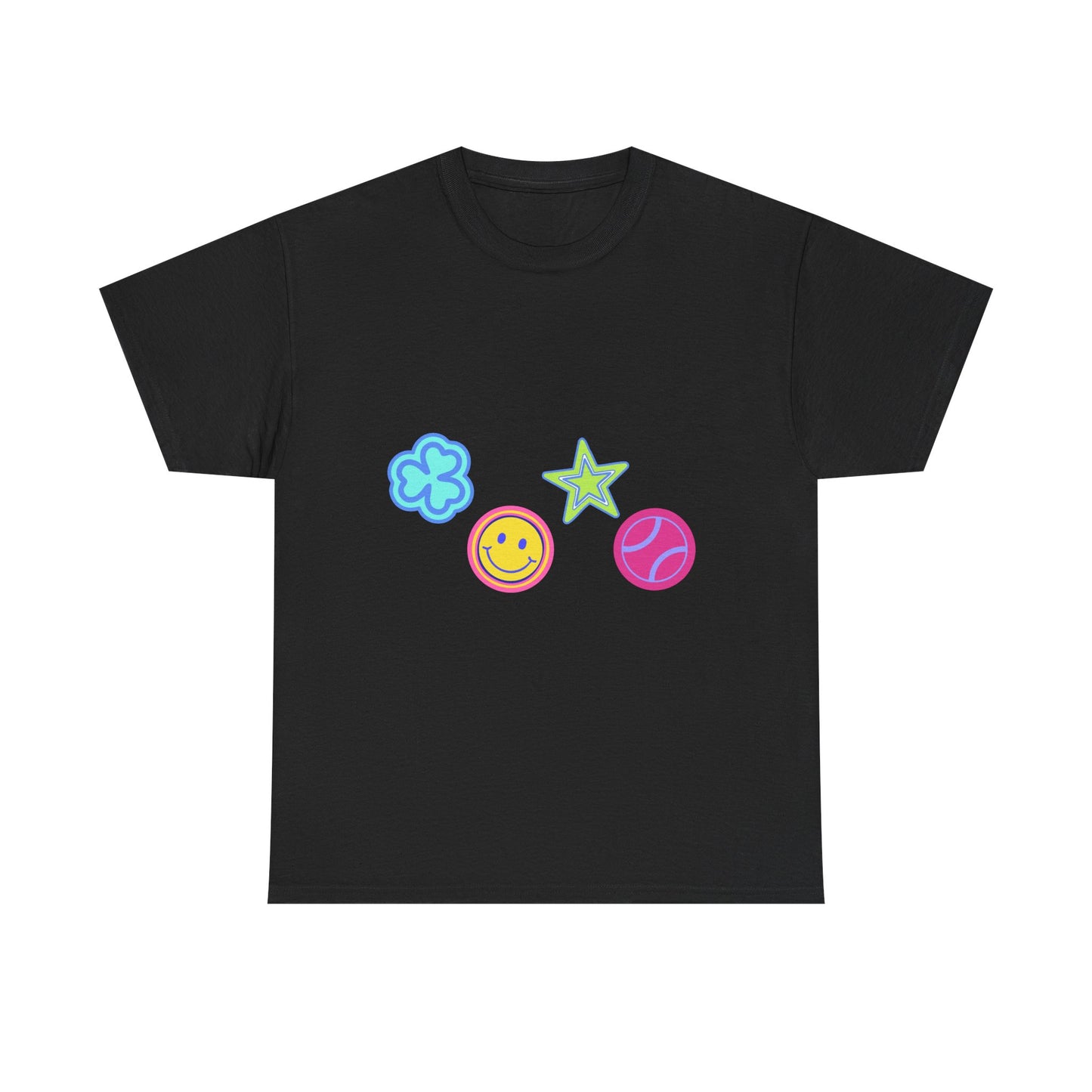 Lucky Star & Clover Patch Unisex Heavy Cotton Tee - snazzymerch