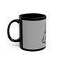 Outline Face Design Black Mug (11oz, 15oz) - snazzymerch