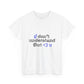 I <3 U Blue Type Unisex Heavy Cotton Tee - snazzymerch