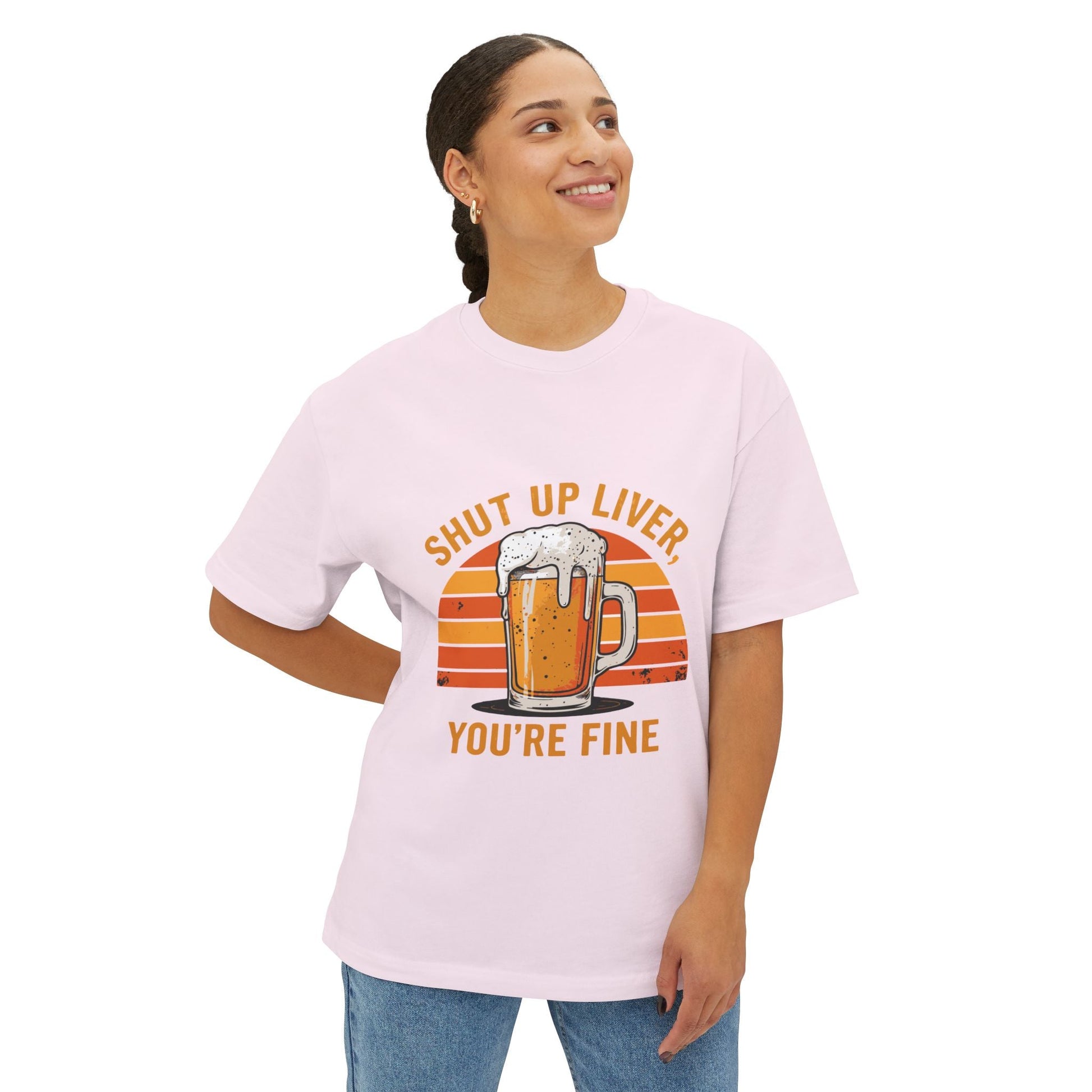 Oversized boxy Tee – Snazzy You're fine Edition Printify