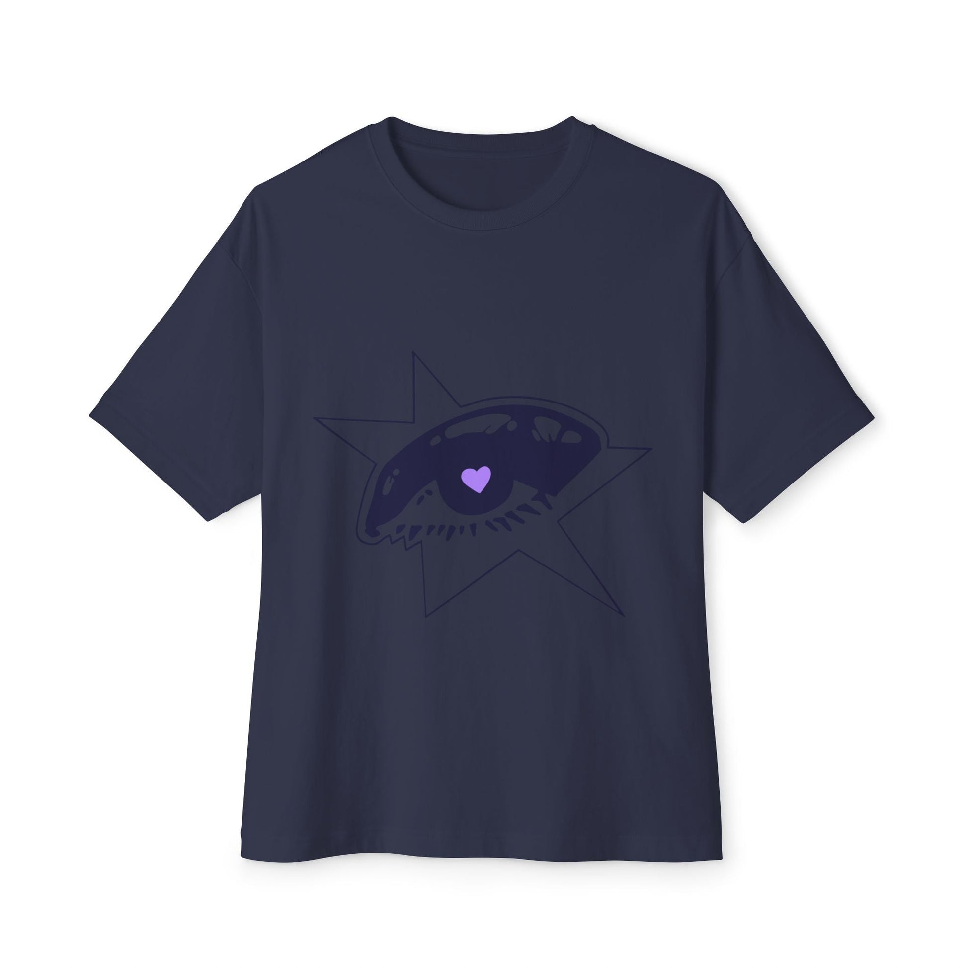 Purple Starry Eye-Oversized Tee Printify