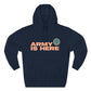 Smiley Army Vibe Three-Panel Fleece Hoodie - snazzymerch