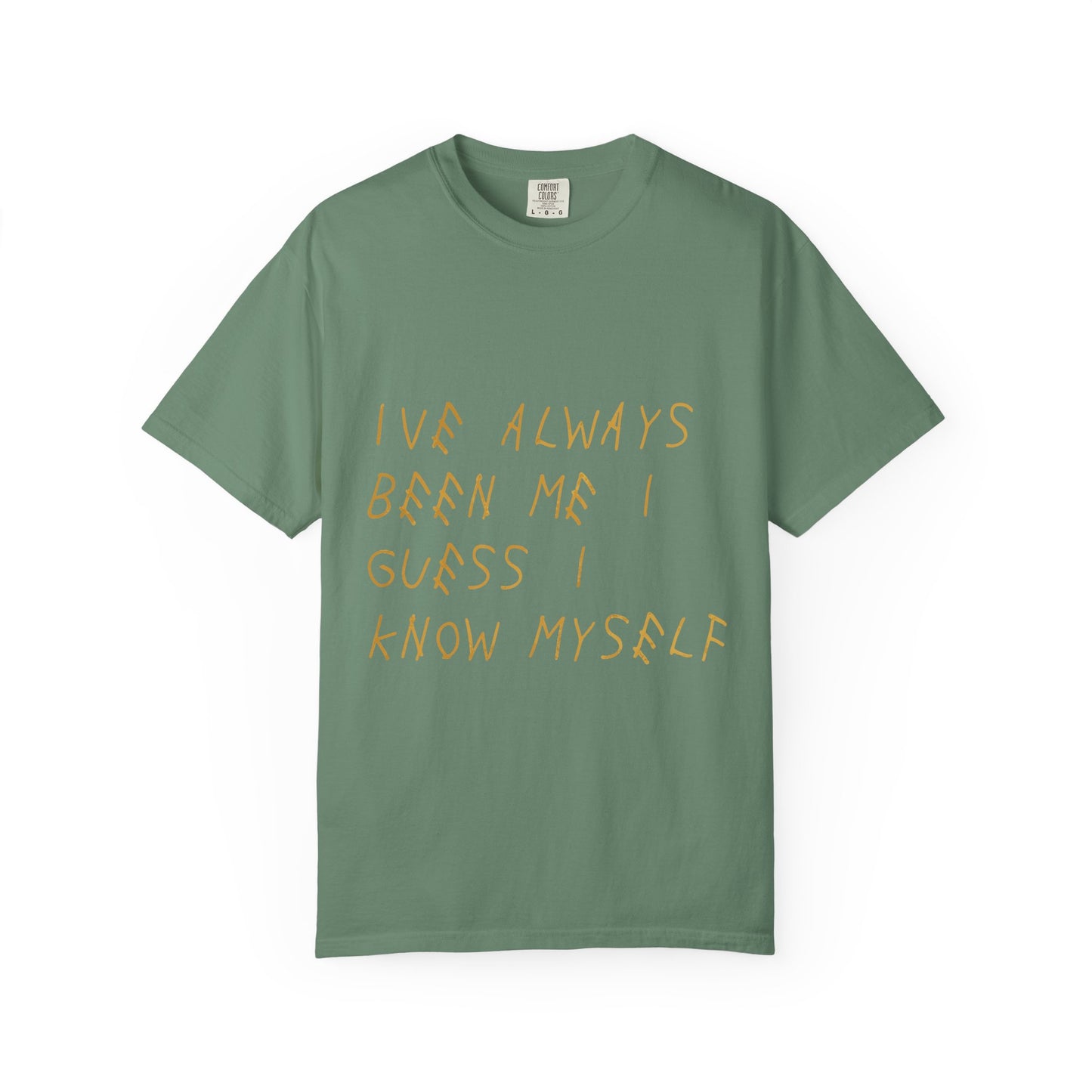 Know Myself Lyric Script Dyed Tshirt Printify