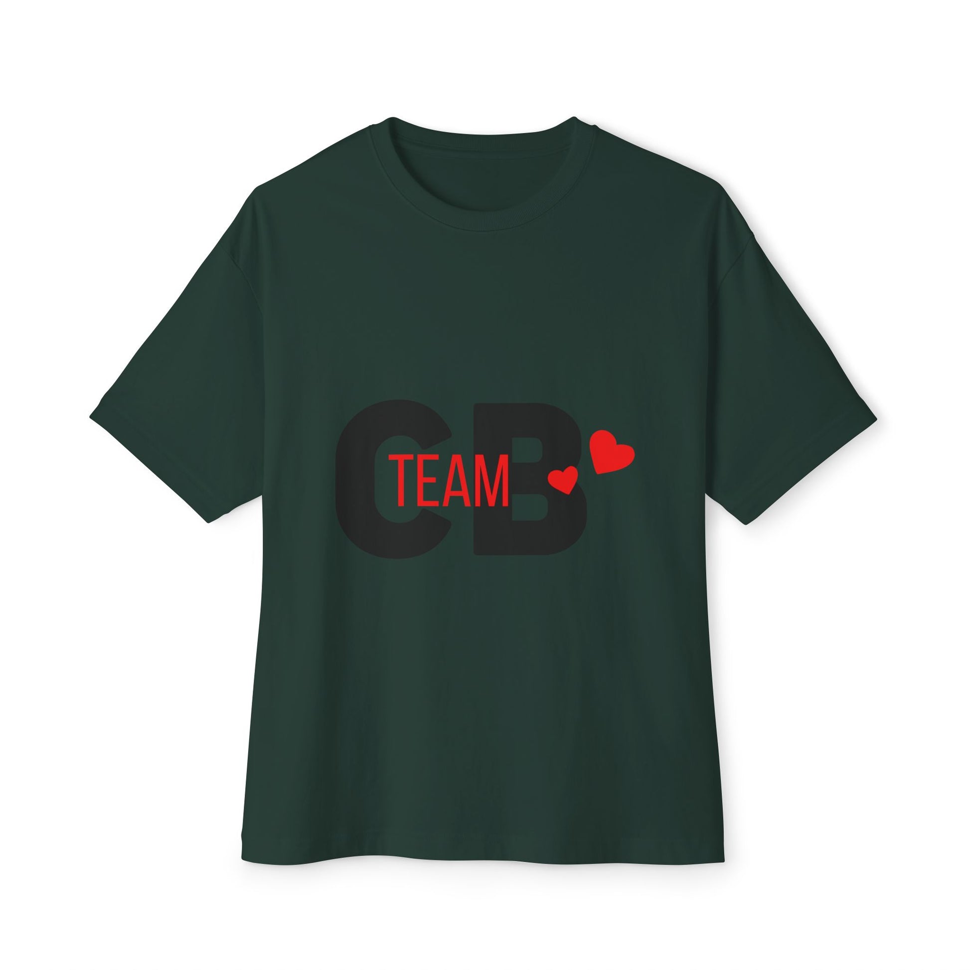 Heart Team Unisex oversized Boxy Tee - snazzymerch