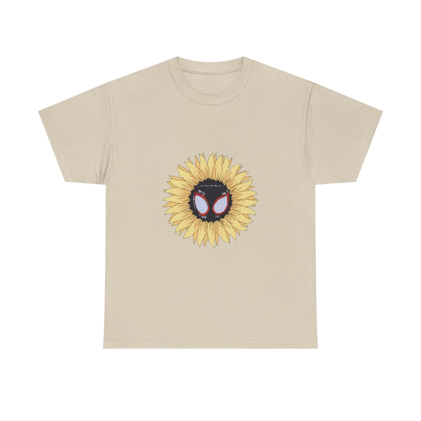 Sunflower Mask Illustration Unisex Heavy cotton Tee Printify