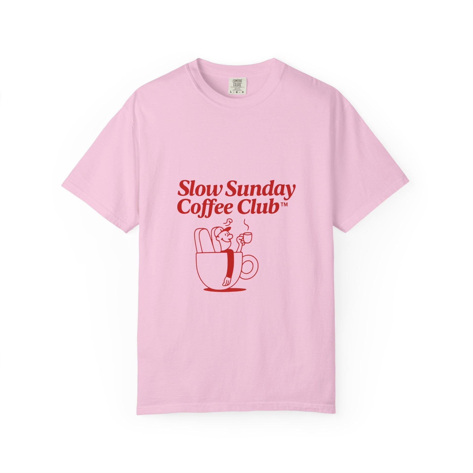Unisex Garment-Dyed T-shirt – Snazzy Coffe Club Edition Printify