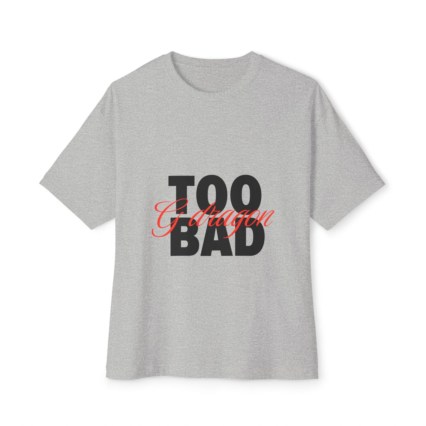 Signature Flame Script Unisex Oversized Boxy Tee - snazzymerch