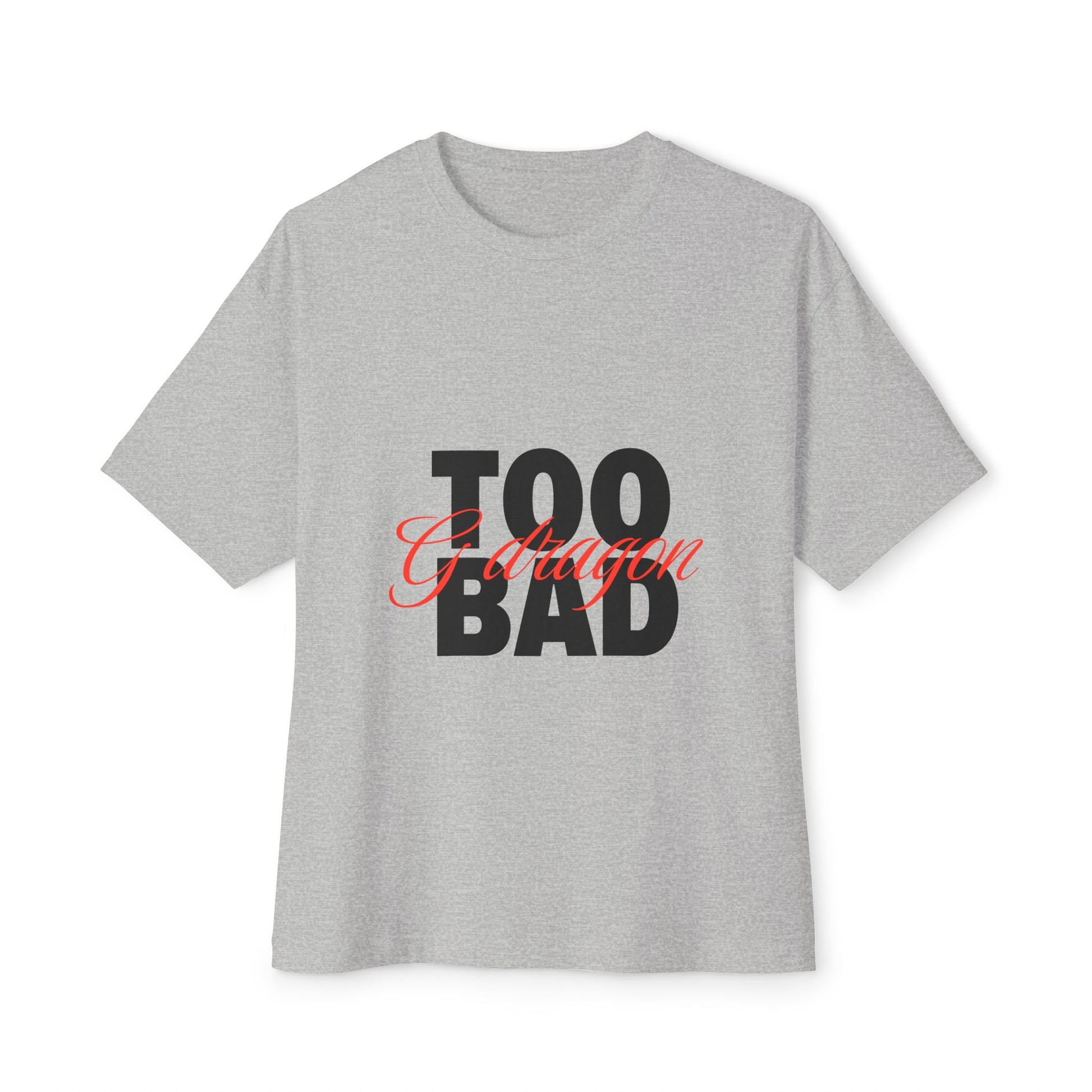 Signature Flame Script Unisex Oversized Boxy Tee - snazzymerch