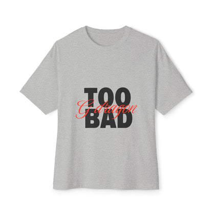 Signature Flame Script Unisex Oversized Boxy Tee - snazzymerch