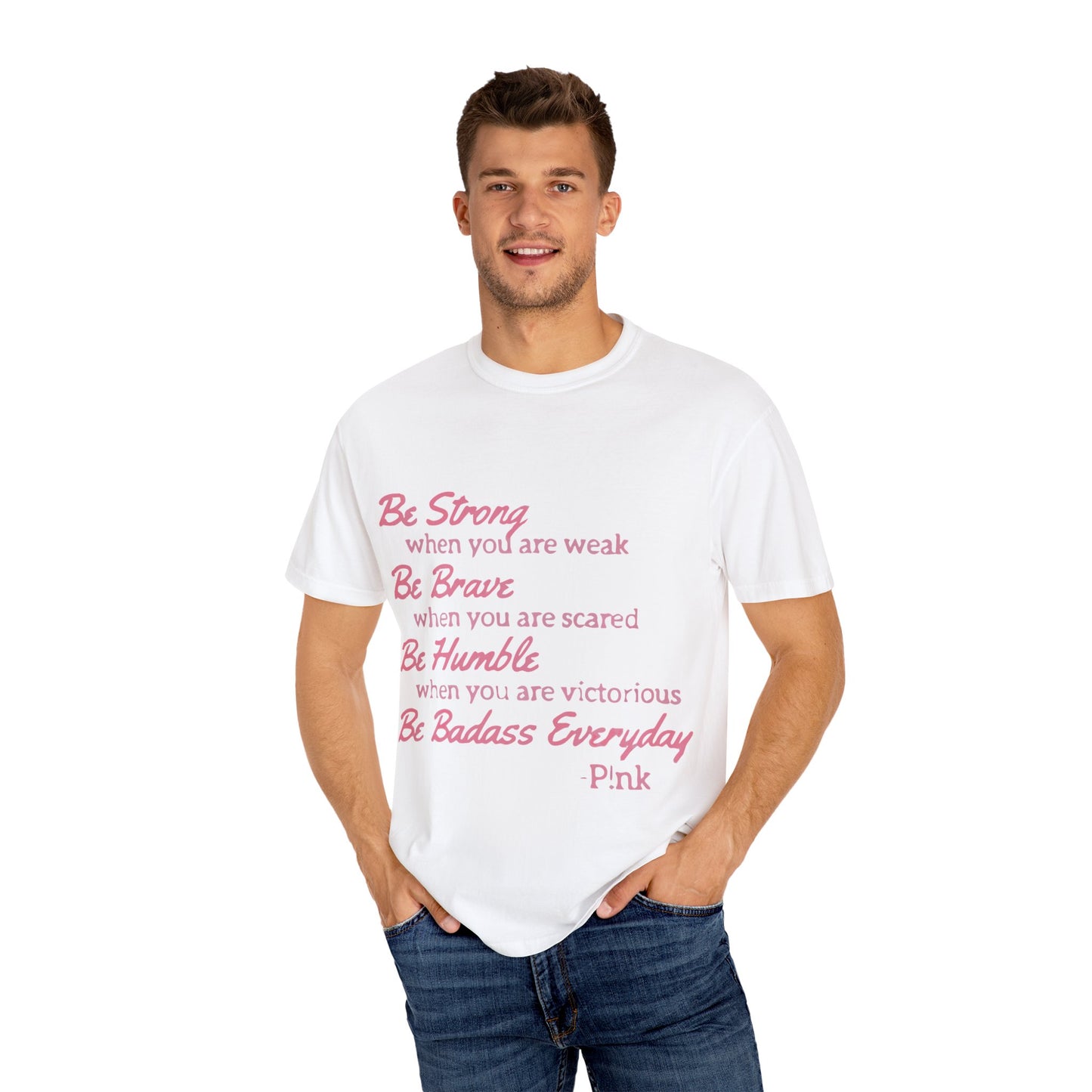 Beautiful Script Unisex Garment-Dyed T-shirt - snazzymerch