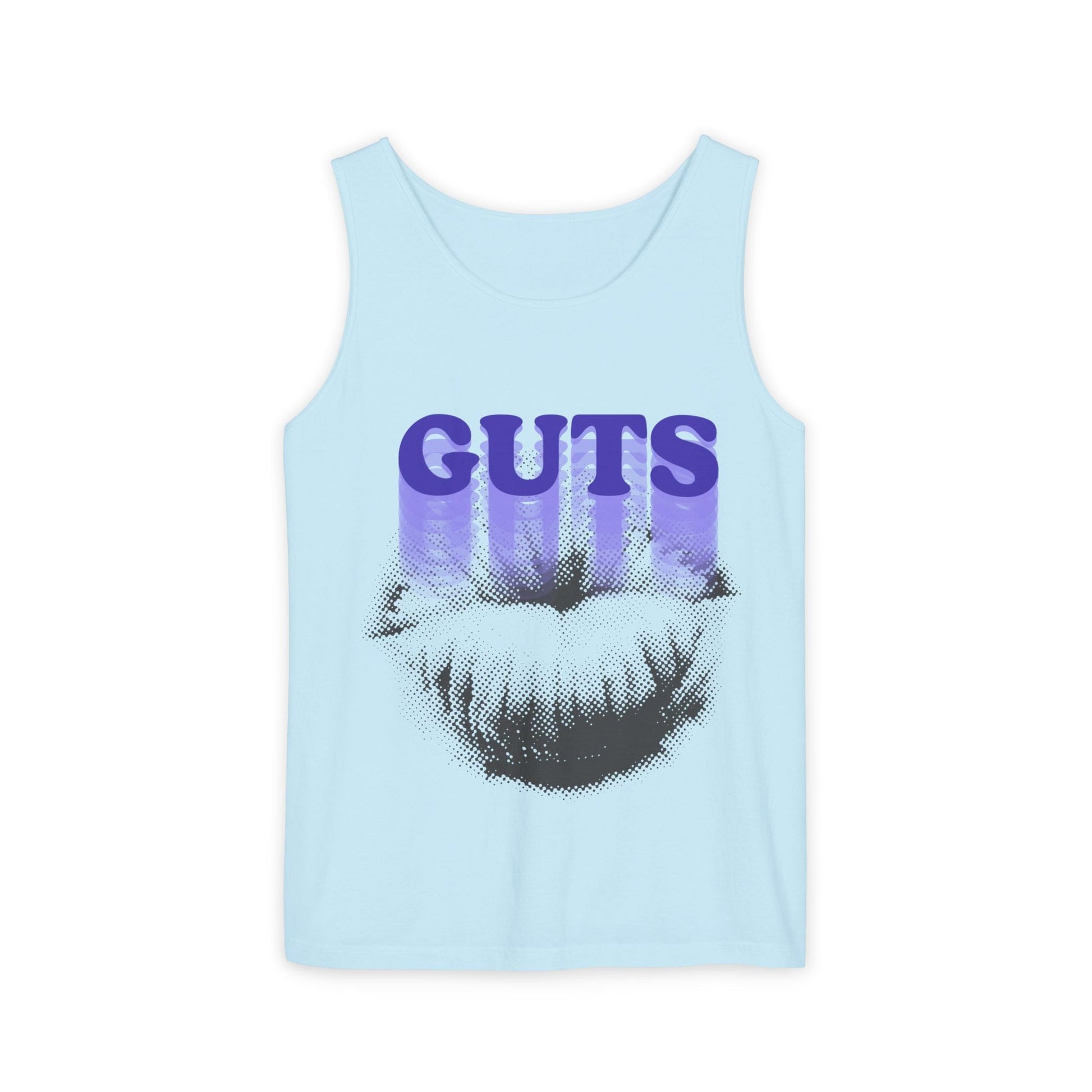 Guts Drip Effect Halftone-Dyed Tank Top Printify