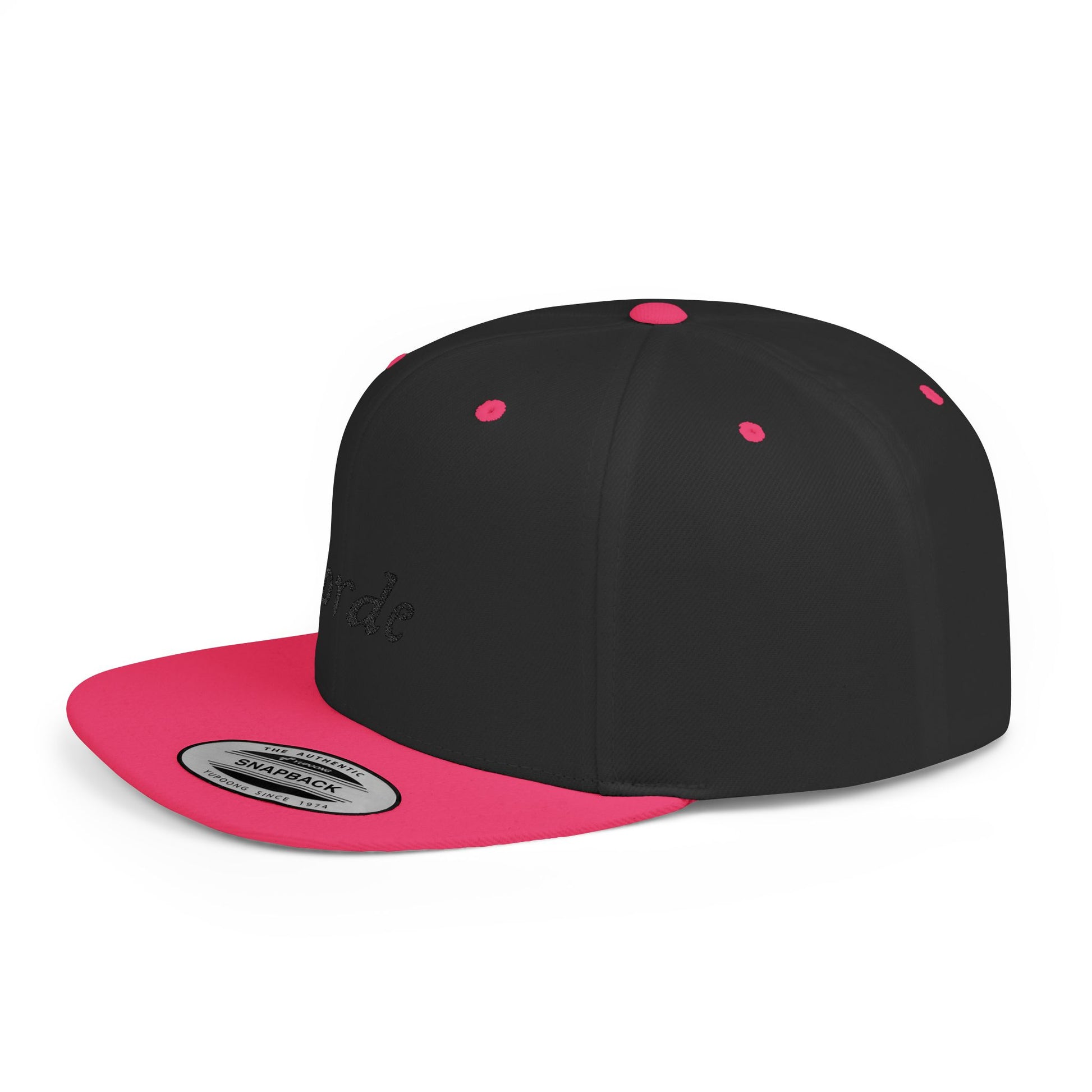 Classic Blackout Flat Bill Snapback - snazzymerch