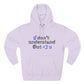 I <3 U Blue Type Three-Panel Fleece Hoodie - snazzymerch