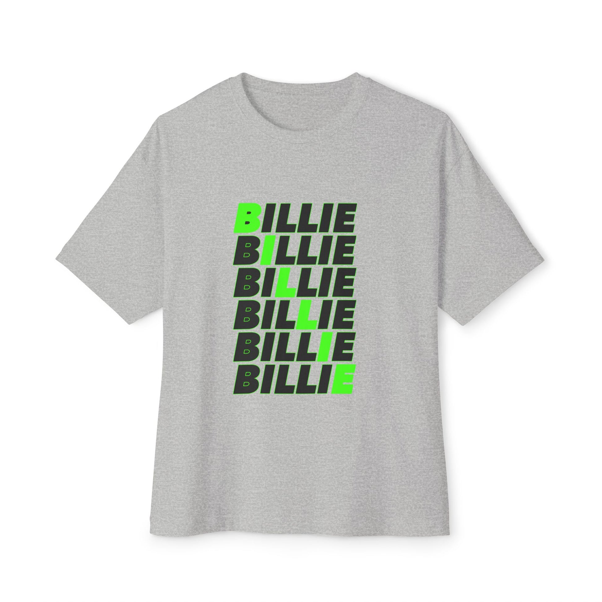 Billie Eilish Inspired Oversized T-Shirt – Minimal Block Statement Edition Printify