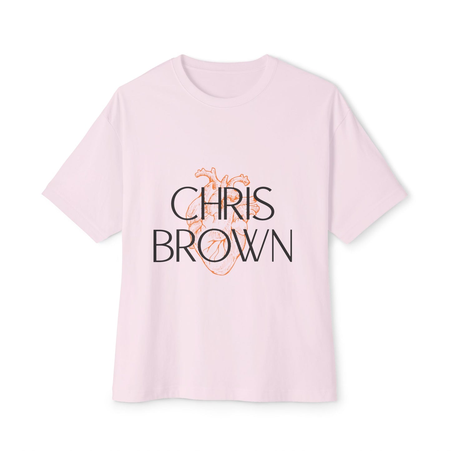 Vintage Anatomical Heart Line Unisex oversized Boxy Tee - snazzymerch