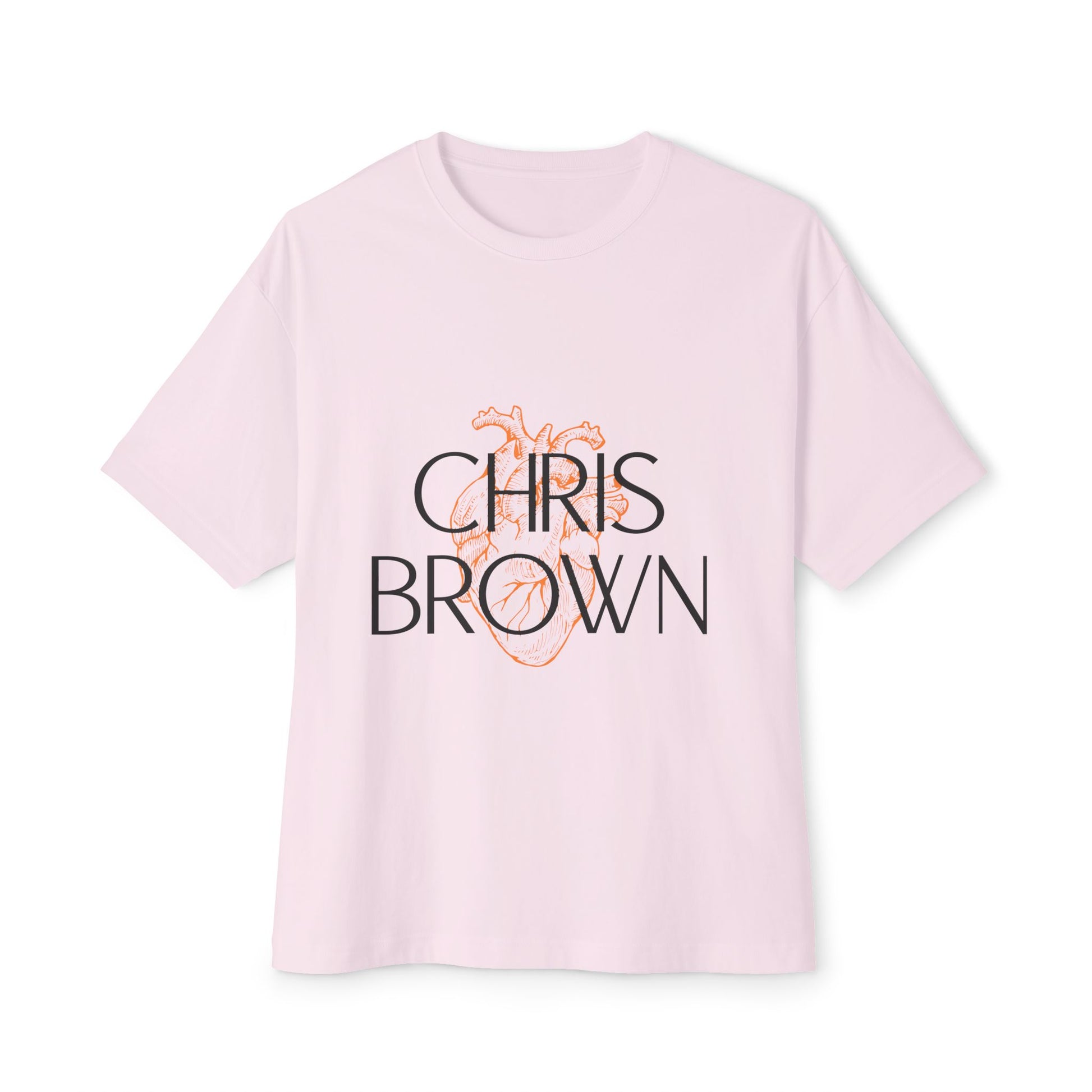 Vintage Anatomical Heart Line Unisex oversized Boxy Tee - snazzymerch