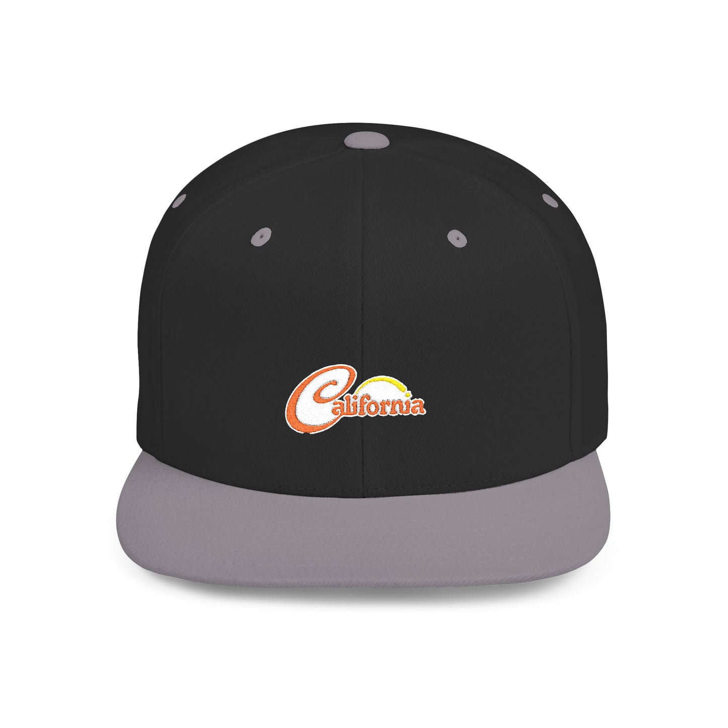 California Sunset Flat Bill Snapback - snazzymerch