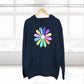 Rainbow Bloom Positivity Three-Panel Fleece Hoodie - snazzymerch