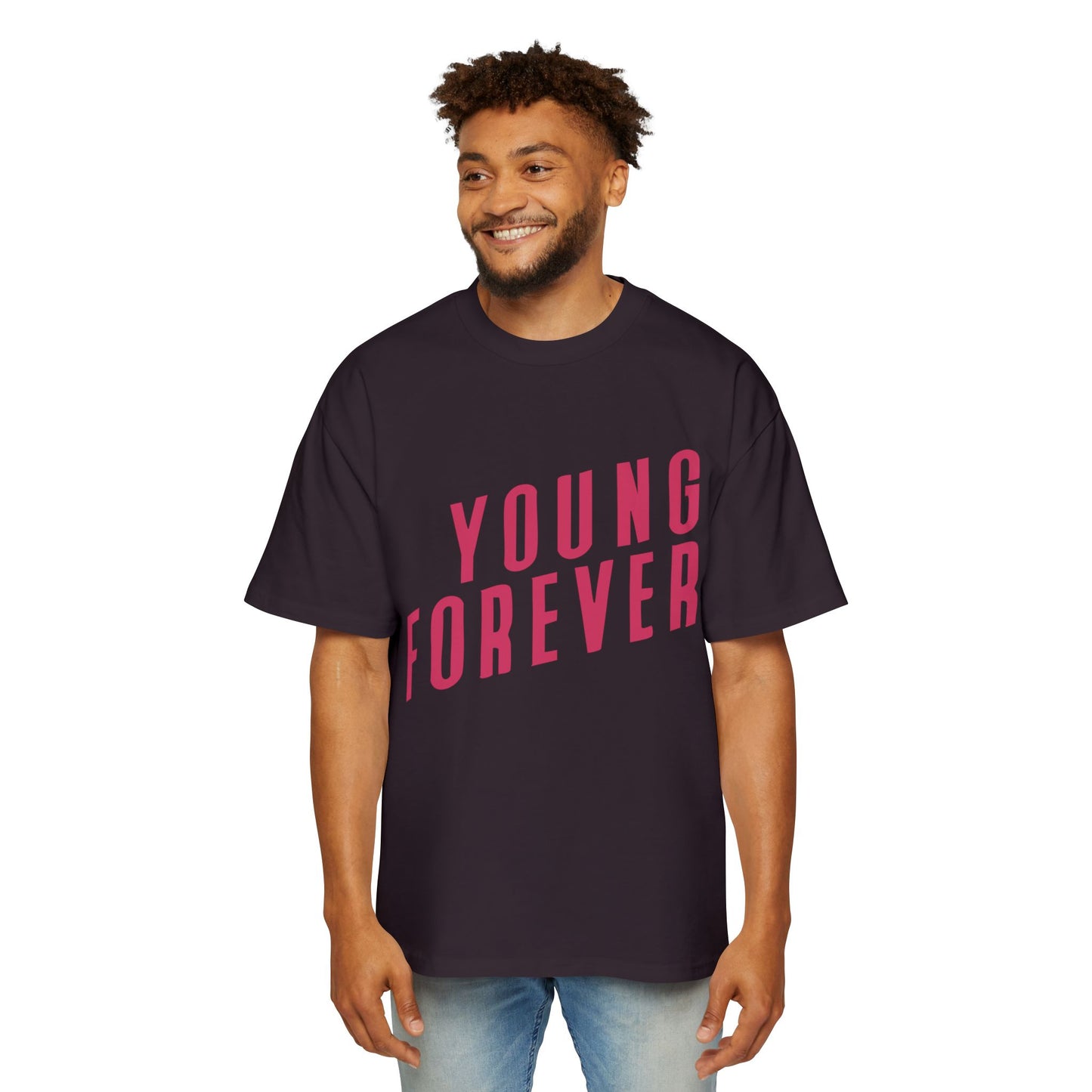 Young & Forever Men's Heavy Oversized Tee - snazzymerch