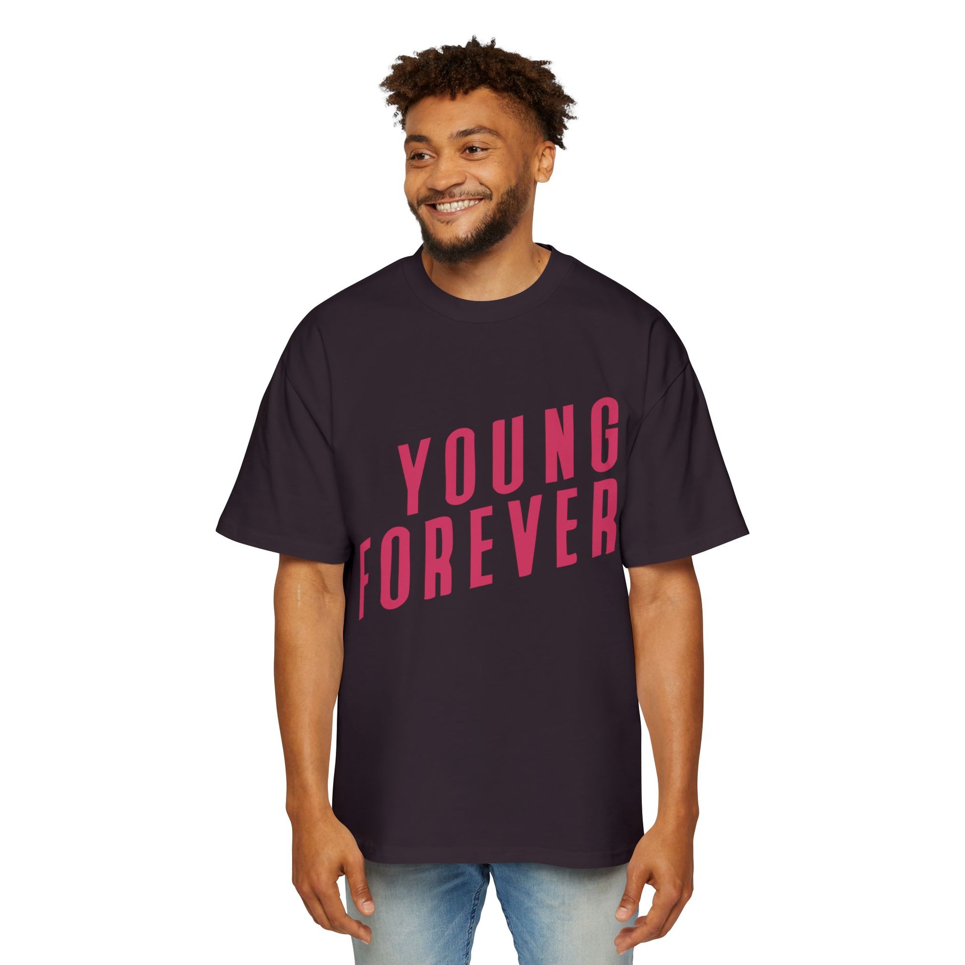 Young & Forever Men's Heavy Oversized Tee - snazzymerch