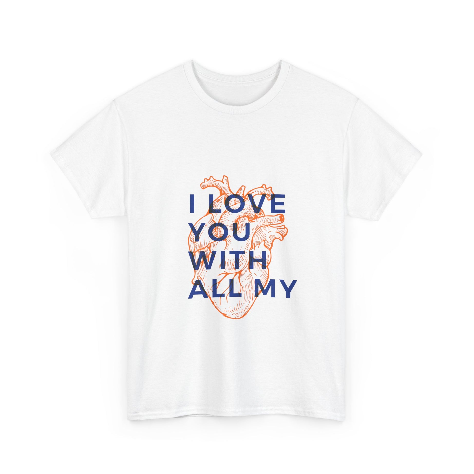 All My Heart Anatomical Art Unisex Heavy Cotton Tee - snazzymerch