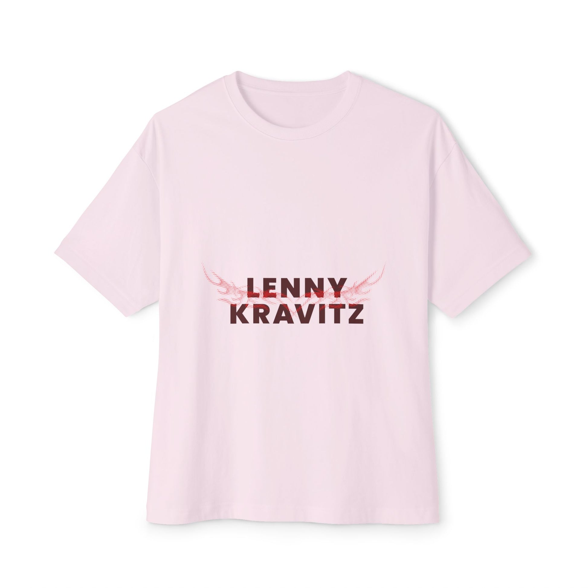 Fire Aura Grid Unisex Oversized Boxy tee Printify