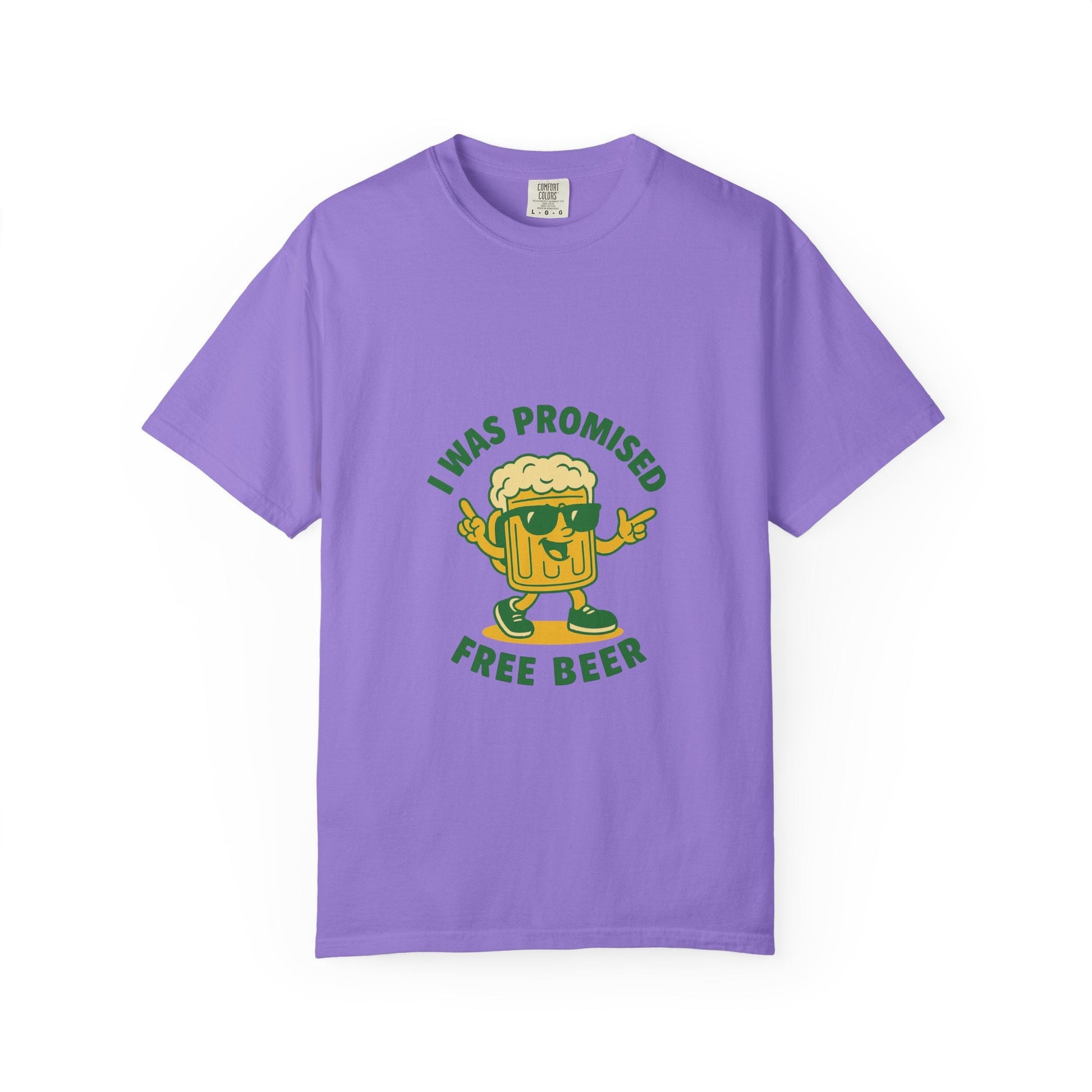 Unisex Garment-Dyed T-shirt – Snazzy Free Beer Edition Printify