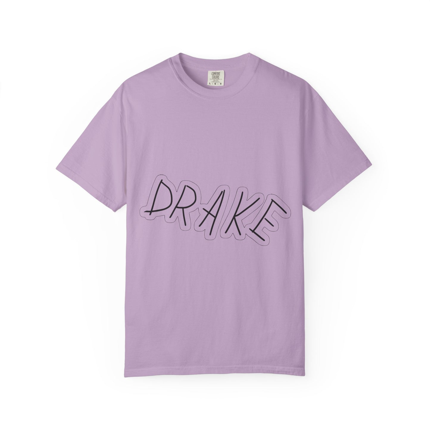 Dra-ke Graffiti Script Dyed Tshirt Printify